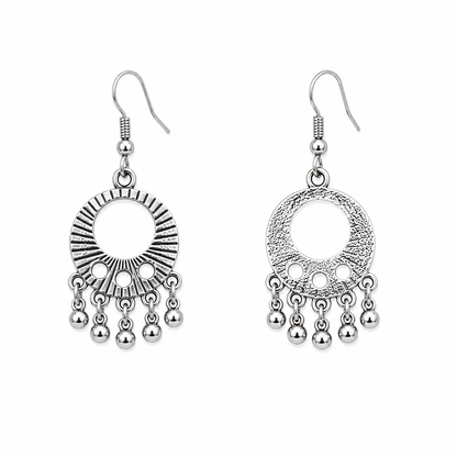 Classic Round Pearl Dangler Earrings