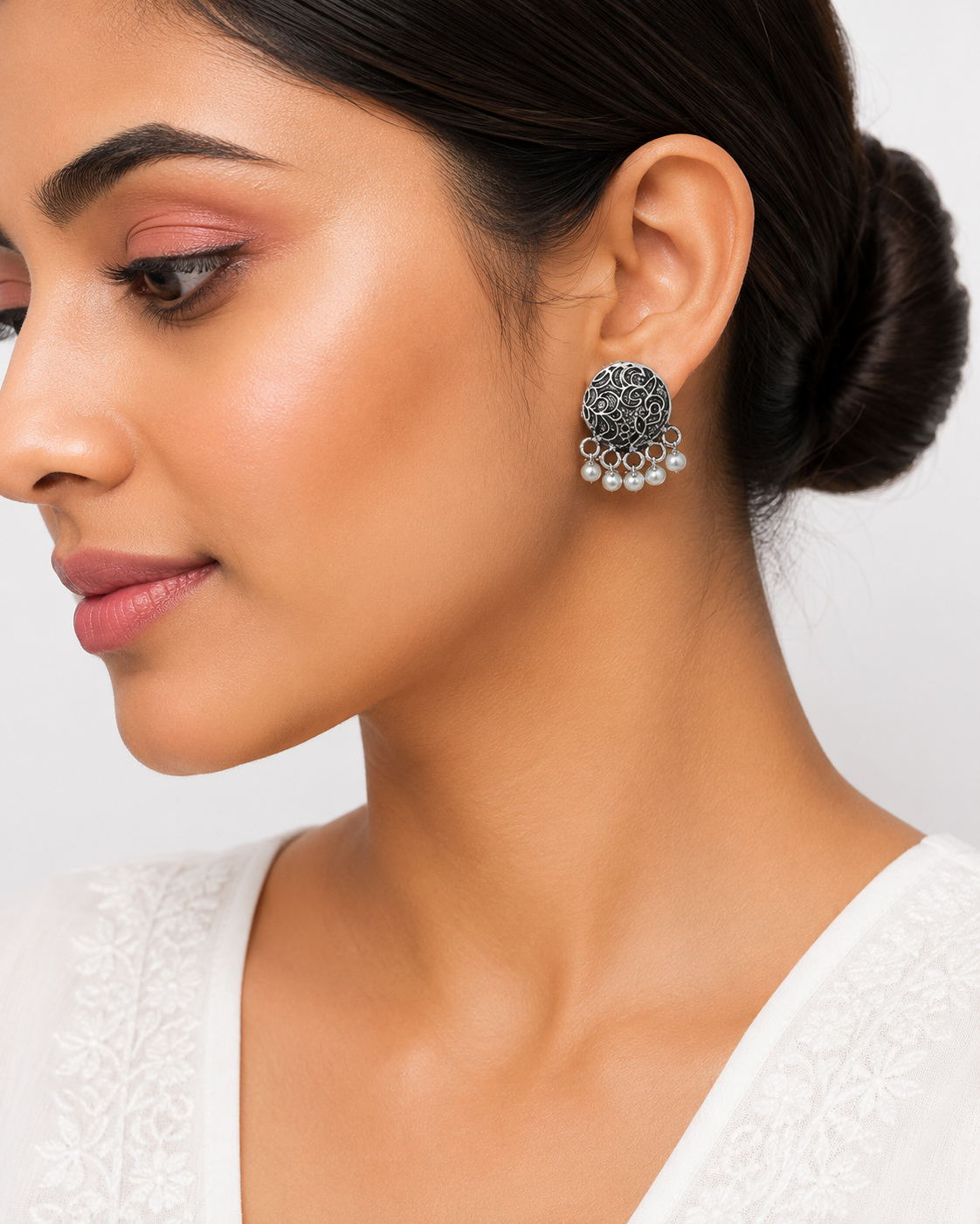Vintage Floral Filigree Earrings