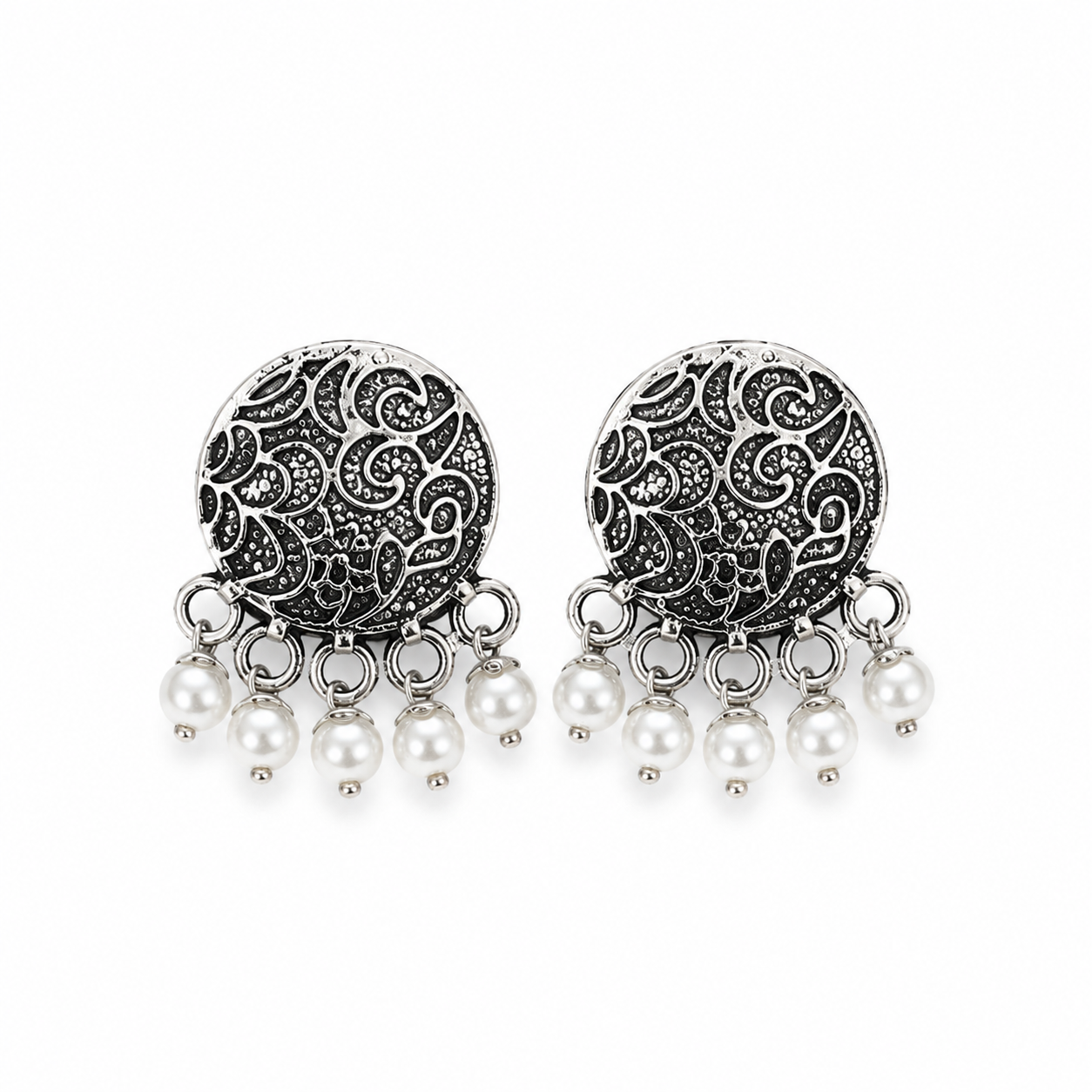 Vintage Floral Filigree Earrings