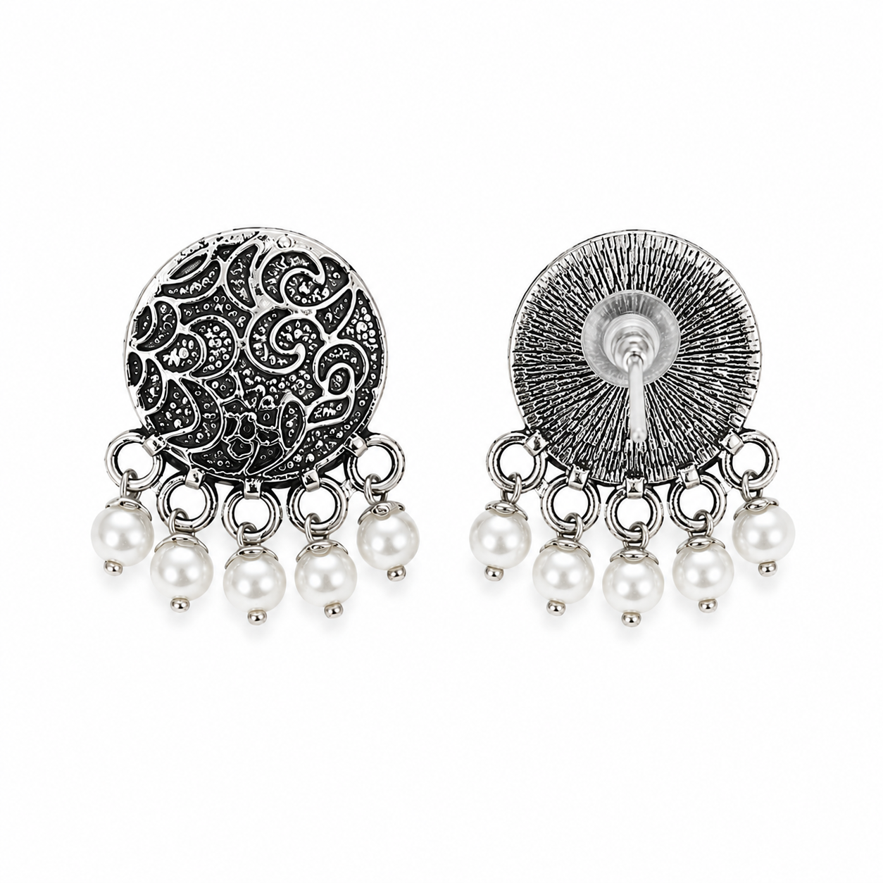 Vintage Floral Filigree Earrings