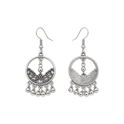 Vintage Silver Beaded Earrings
