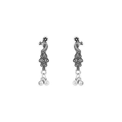 Antique Peacock Ghungroo Earrings