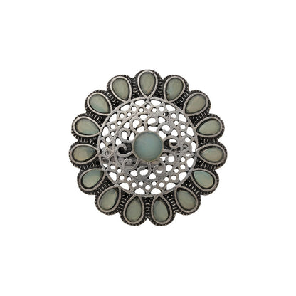 Bloomlet stone studded rings (Mint)