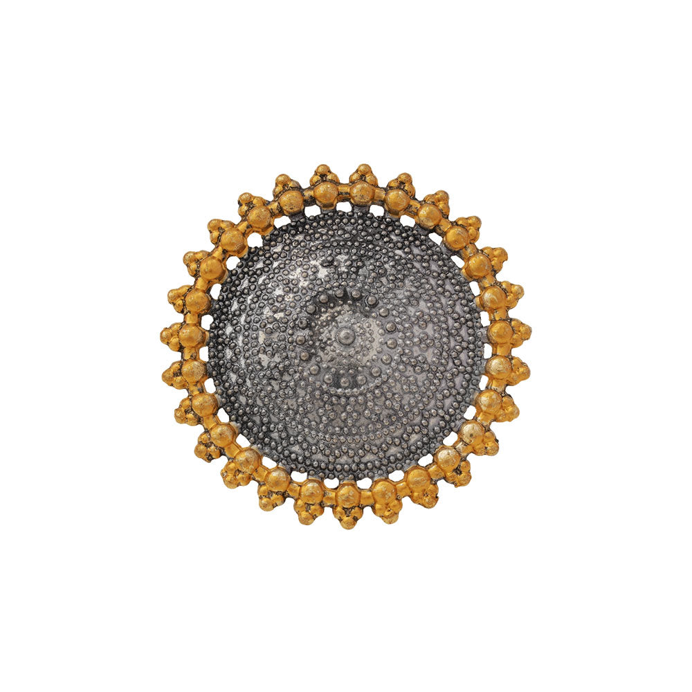 Aurora Sun oxidised ring