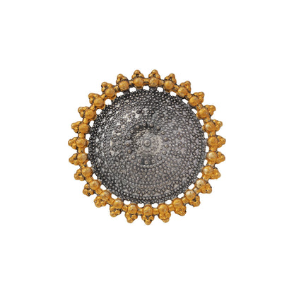 Aurora Sun oxidised ring