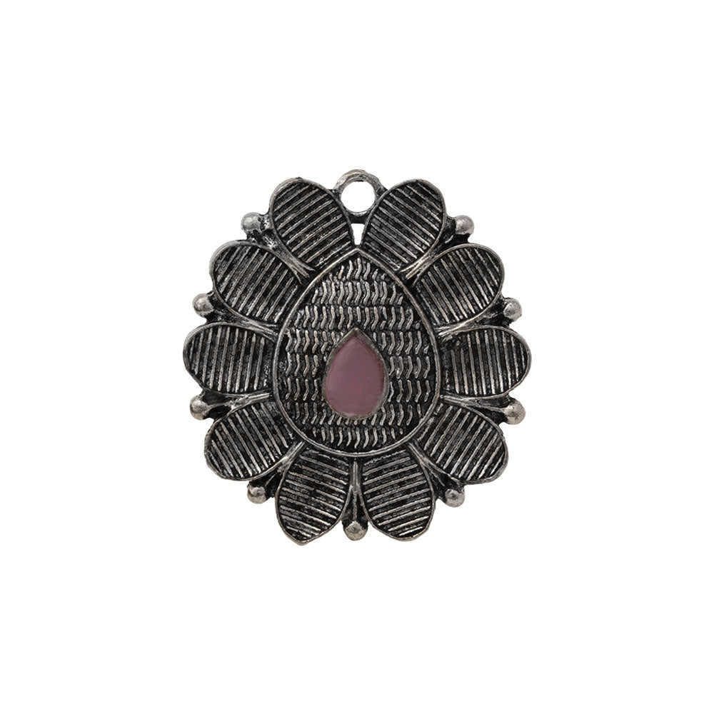 PetalStone oxidised ring (Baby Pink)