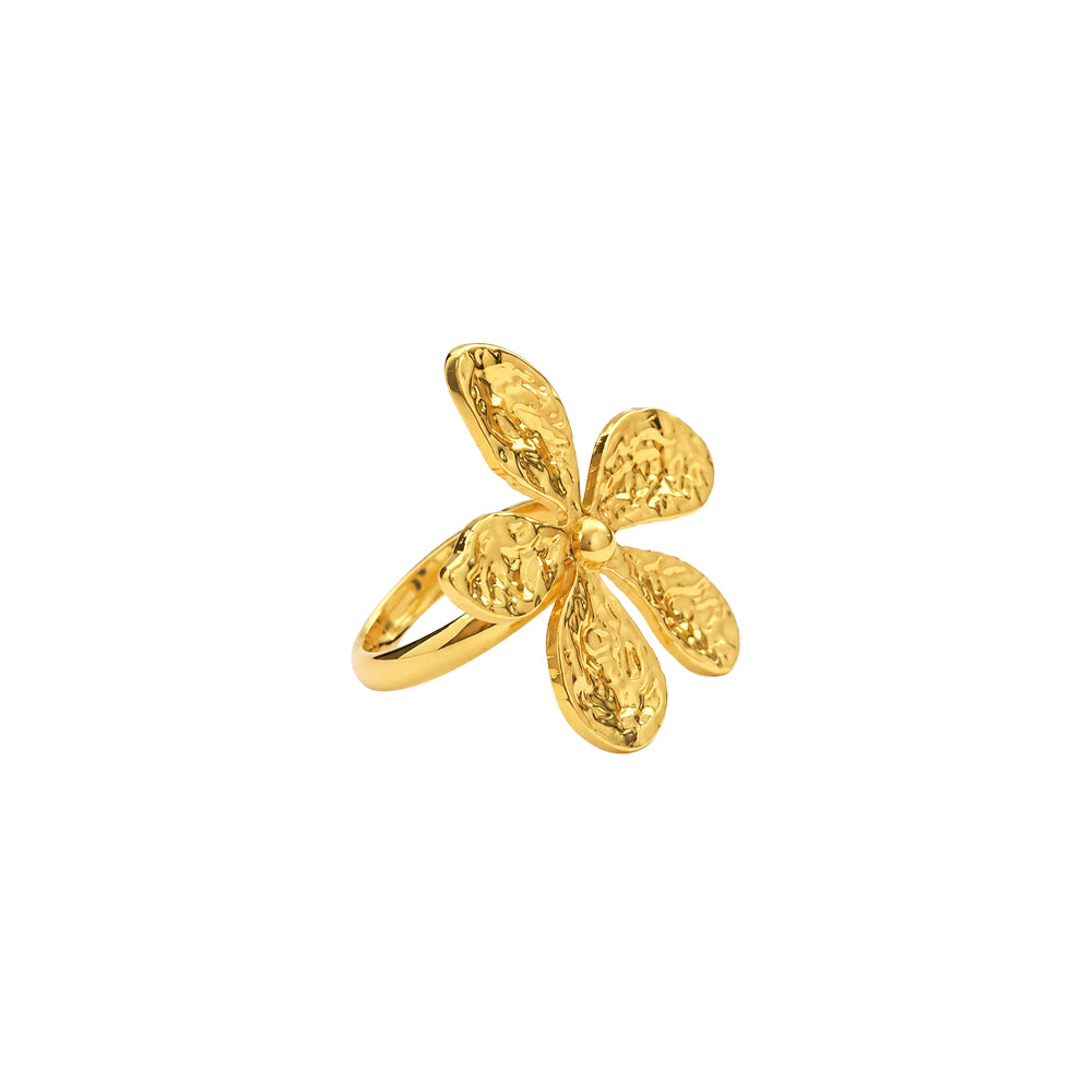 Golden Clover Ring