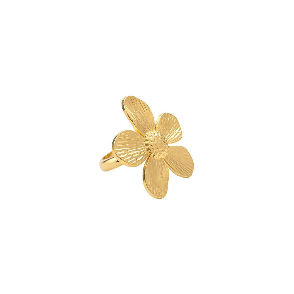 Golden Petal Bloom Earrings