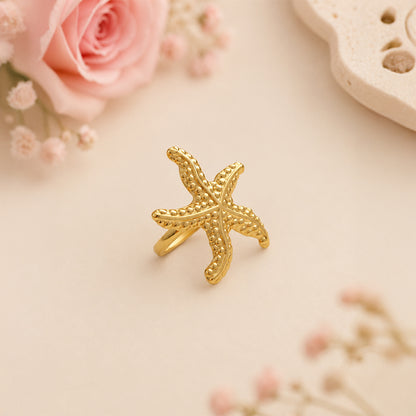 Golden Starfish Earrings