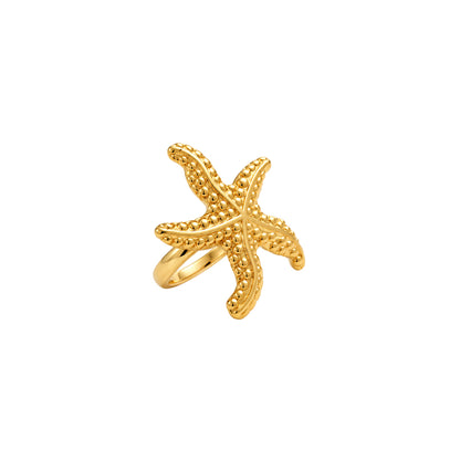 Golden Starfish Earrings