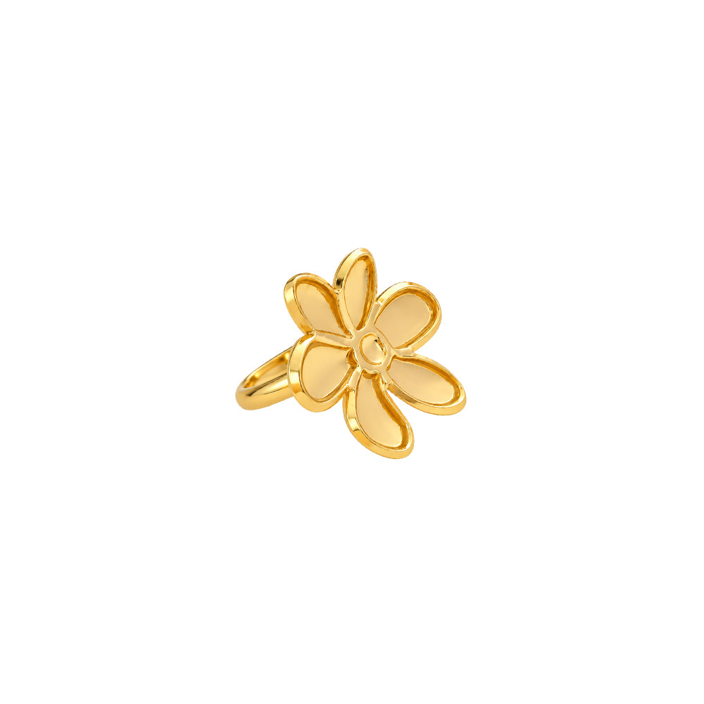 Golden Bloom Flower Earrings