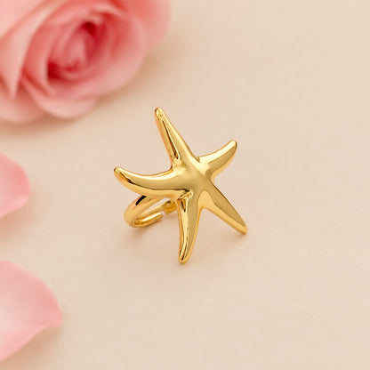 Golden Starfish Earrings