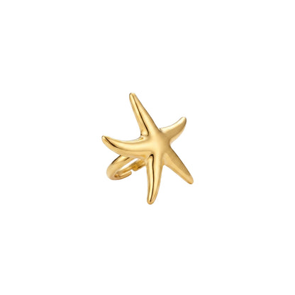 Golden Starfish Earrings
