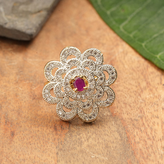 Zirconia Adjustable Ring
