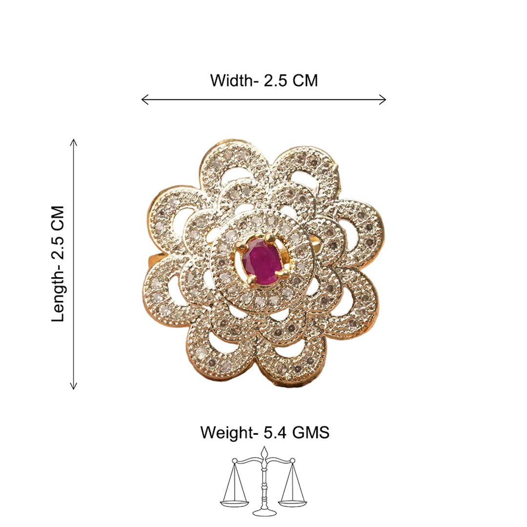 Zirconia Adjustable Ring