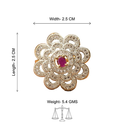Zirconia Adjustable Ring