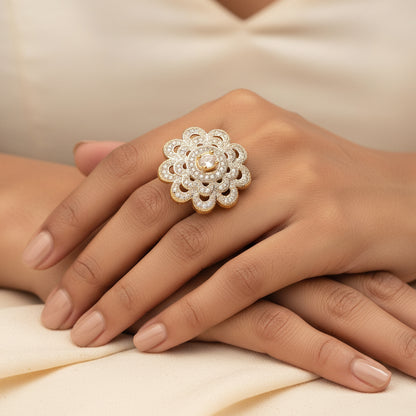 Zirconia Adjustable Ring