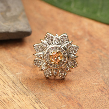 Zirconia Adjustable Ring