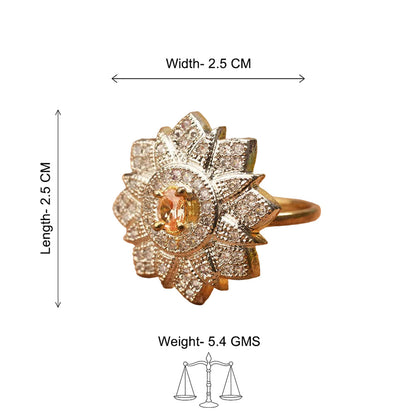 Zirconia Adjustable Ring