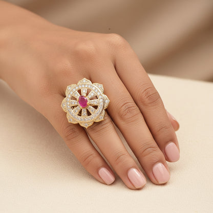 Zirconia Adjustable Ring