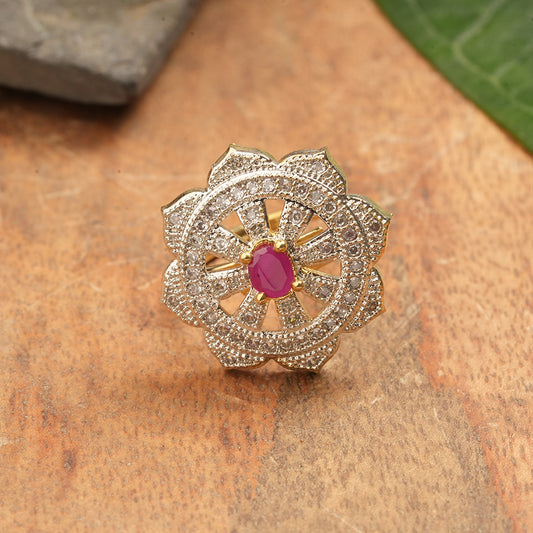 Zirconia Adjustable Ring