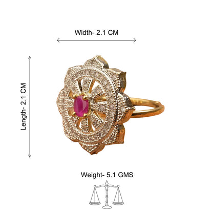 Zirconia Adjustable Ring