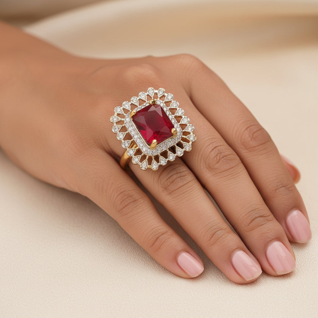 Zirconia Adjustable Ring