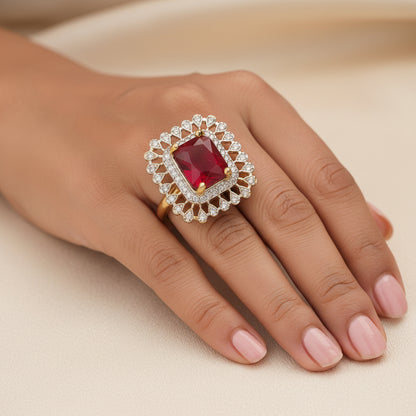 Zirconia Adjustable Ring
