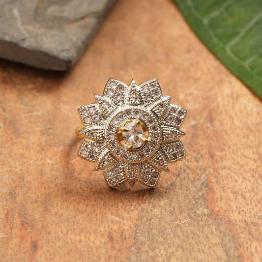 Zirconia Adjustable Ring