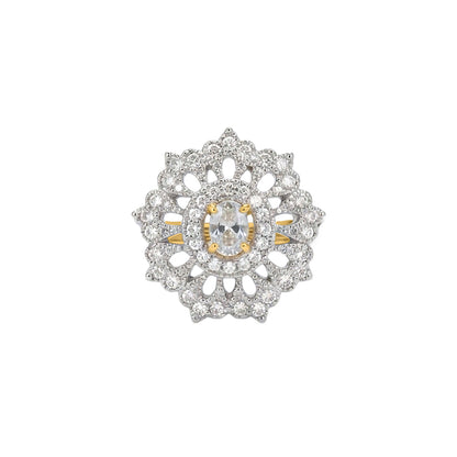 Flower chic zirconia rings