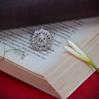 Flower chic zirconia rings