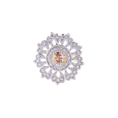 Flower chic zirconia rings