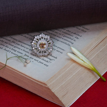 Flower chic zirconia rings