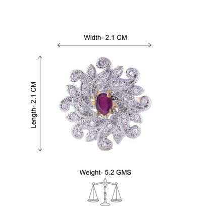 Twirl swirl zirconia rings