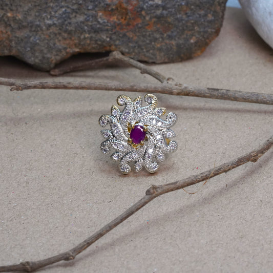 Zirconia Adjustable Ring