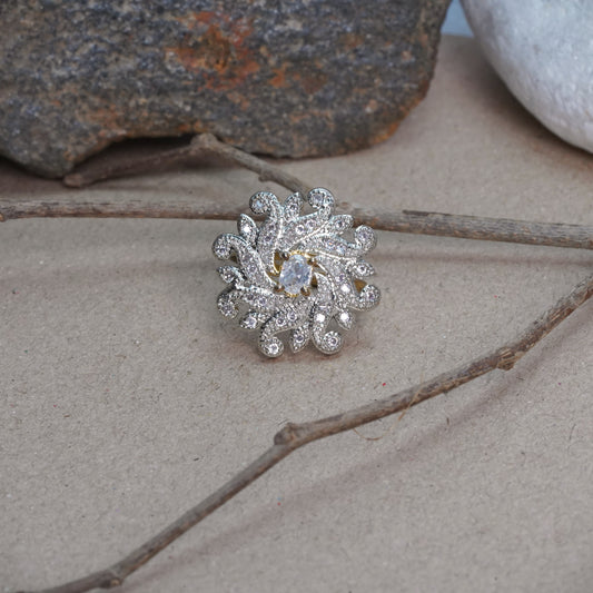 Zirconia Adjustable Ring