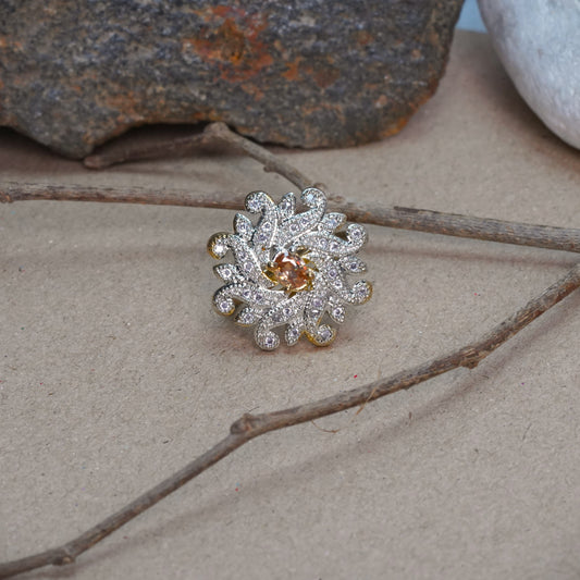 Zirconia Adjustable Ring