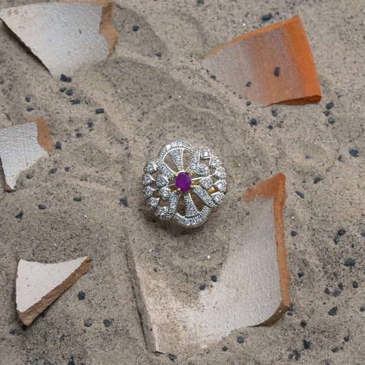 Zirconia Adjustable Ring