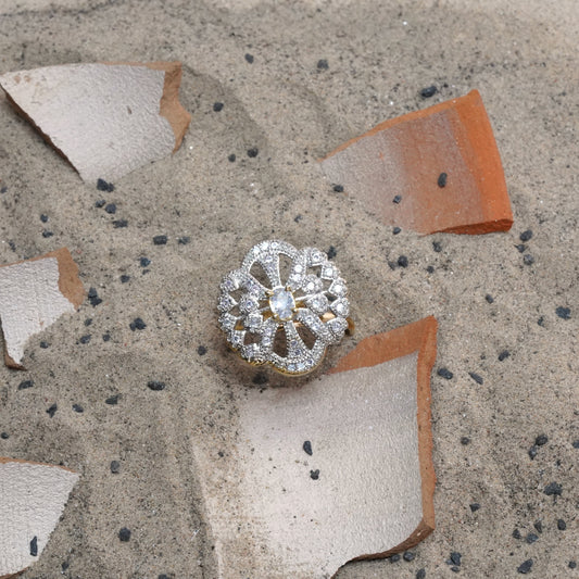 Zirconia Adjustable Ring
