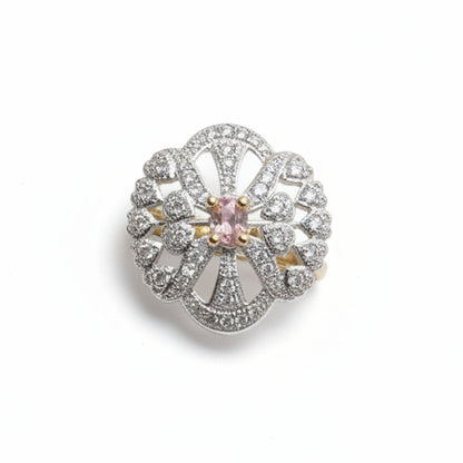 Urban Bloom stone studded zirconia rings