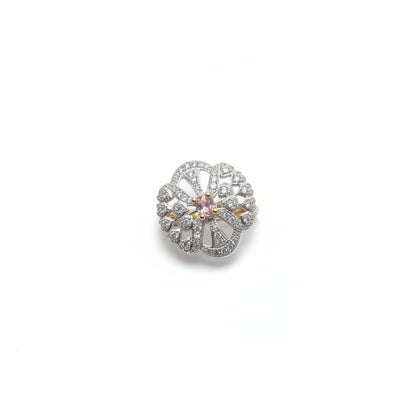 Urban Bloom stone studded zirconia rings