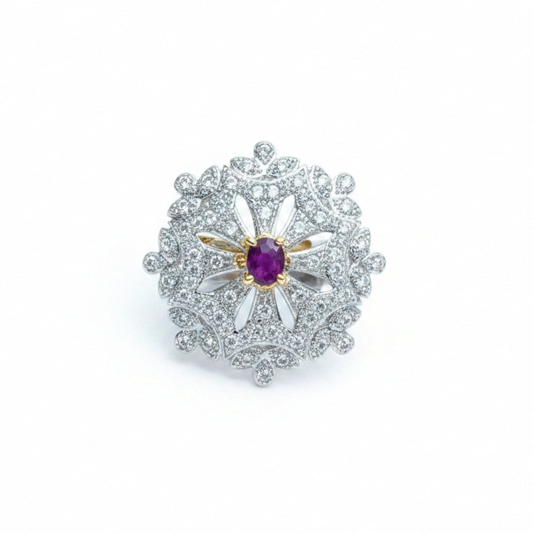 Dazzel design stone studded zirconia rings