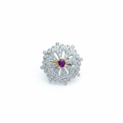 Dazzel design stone studded zirconia rings