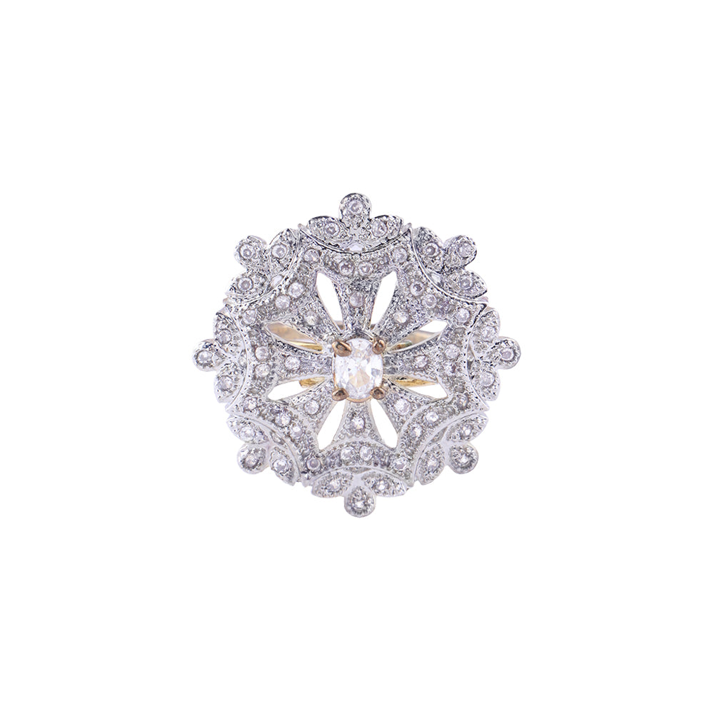 Dazzel design stone studded zirconia rings