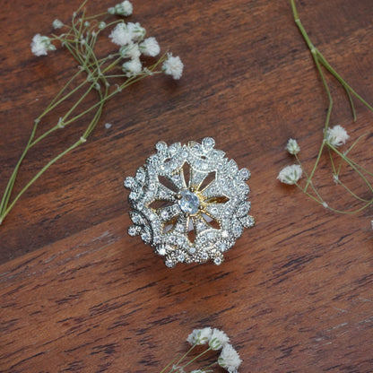 Dazzel design stone studded zirconia rings