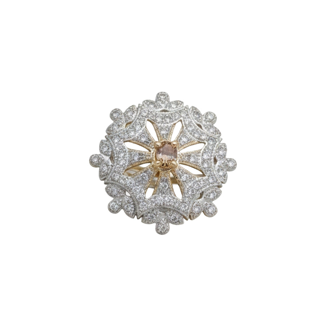 Dazzel design stone studded zirconia rings