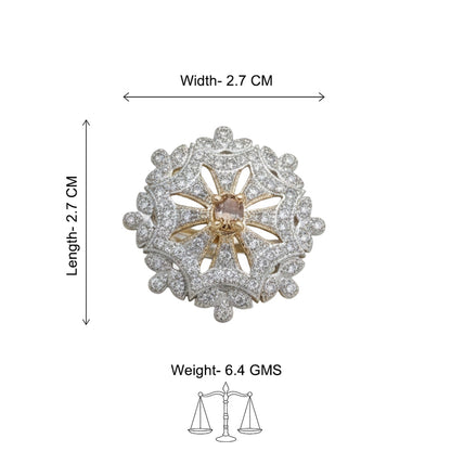 Dazzel design stone studded zirconia rings