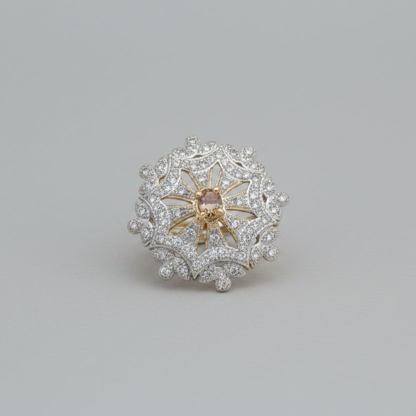 Dazzel design stone studded zirconia rings