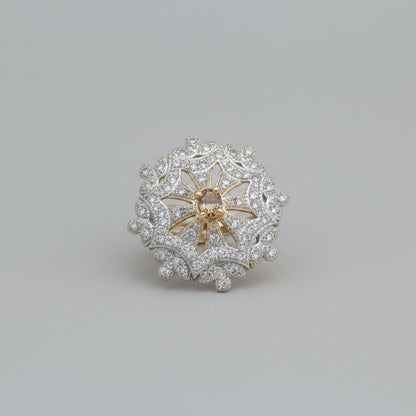 Dazzel design stone studded zirconia rings
