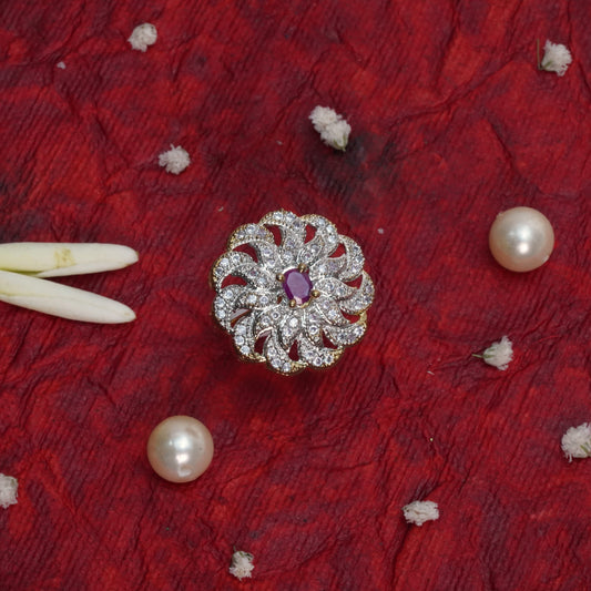 Zirconia Adjustable Ring